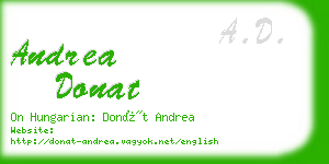 andrea donat business card